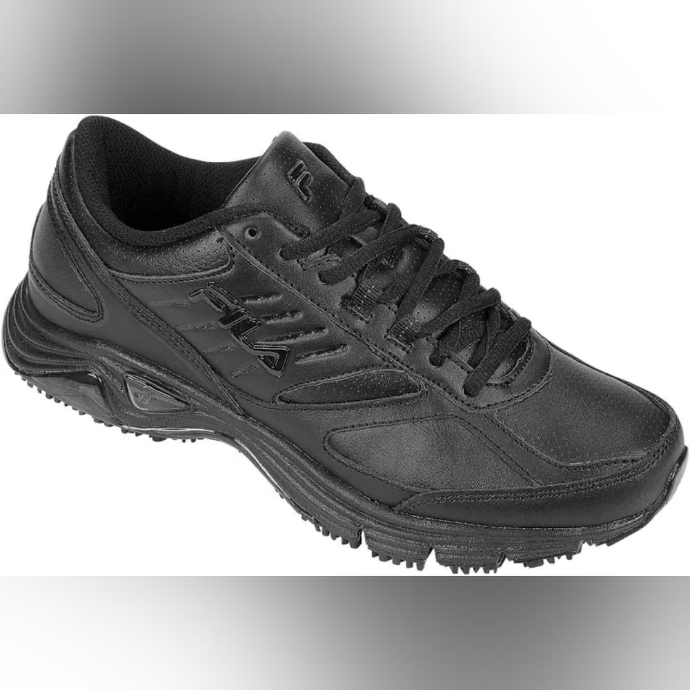 NEW BLACK FILA MEMORY FLUX SR WORK SNEAKERS SIZE 8